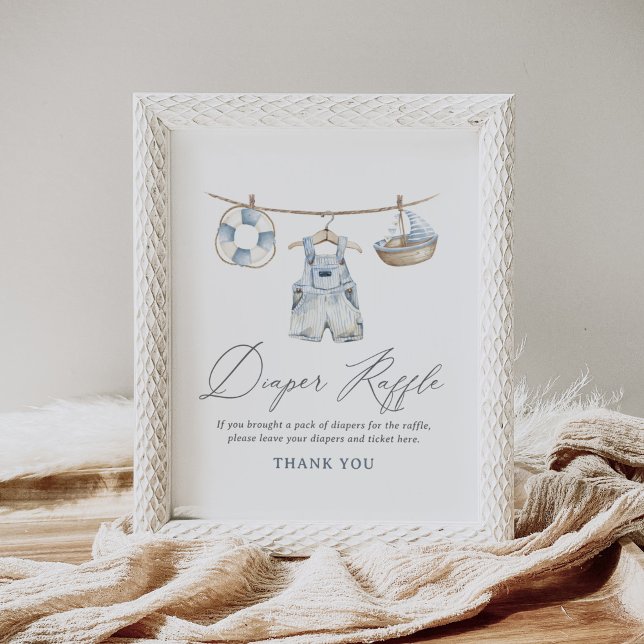 Babyduschmaschine für Nautic Boy Windeln Raffle-Ze Poster (Von Creator hochgeladen)