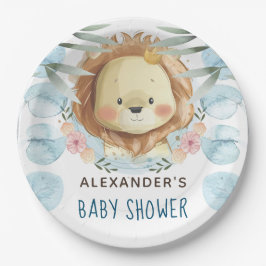 Babyduschmaschine Personalisiert Pappteller