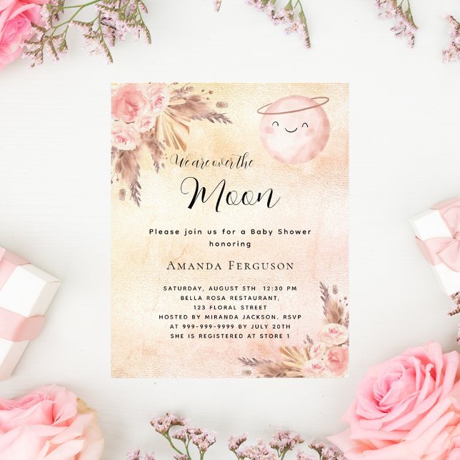 Babyduschmondpampen für blütenschwarze Duschen Flyer (Von Creator hochgeladen)