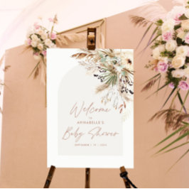 Babyduschpampen modern und elegant poster