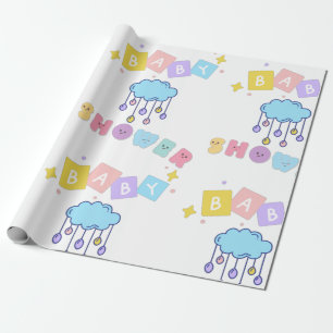 Babyduschpapier Geschenkpapier