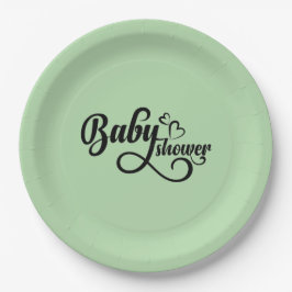 Babyduschplatte Pappteller