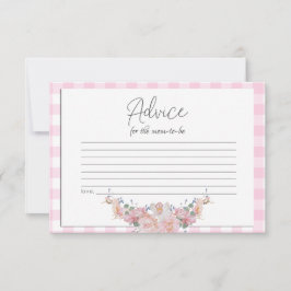 Babyduschratenkarte | BOHO Babydusche Pink Hinweiskarte