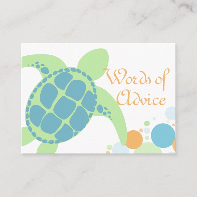 Babyduschratenkarten Hinweiskarte (Vorderseite)