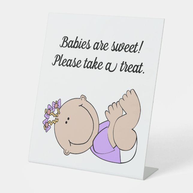 Babyduschschilder Sockelschild (Vorderseite)