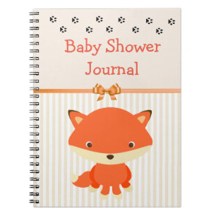 Babyduschtenblatt, Forest Animal Theme Notizblock
