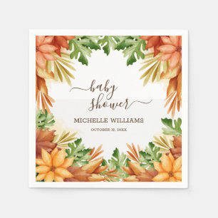 Babyduschtencocktail Fall Foliage Serviette