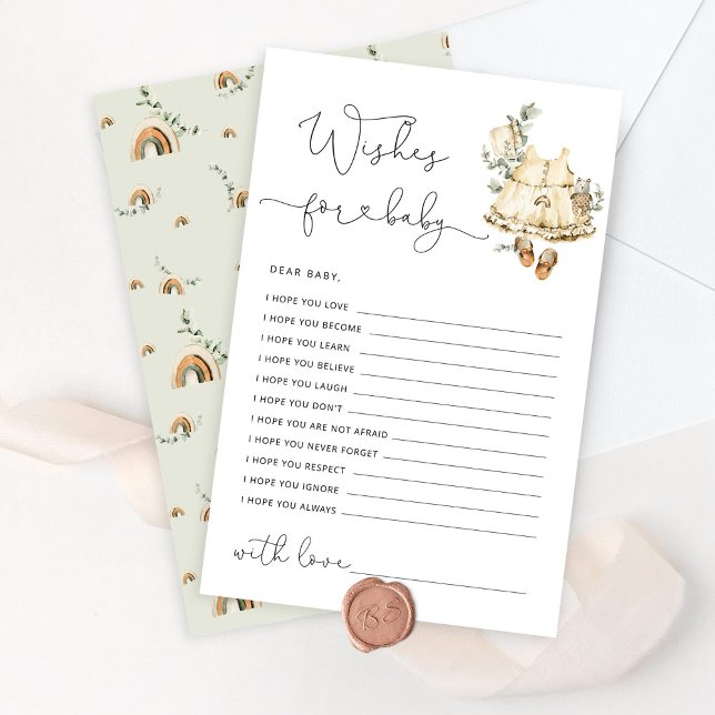 Babyduschwünsche von Boho Kinderzimmer (Von Creator hochgeladen)