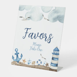 Babyduschzeichen für Nautical Favorits Sockelschild