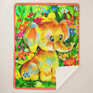 Babyelefondruck Sherpadecke