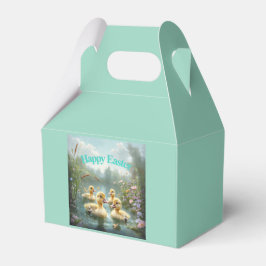 Babyenten auf einem Teich glückliche Oster Geschenkschachtel