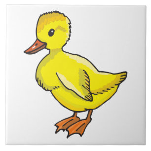 Babyenten-Cartoon Fliese