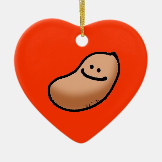 Babyerdnuß Keramikornament (Vorne)