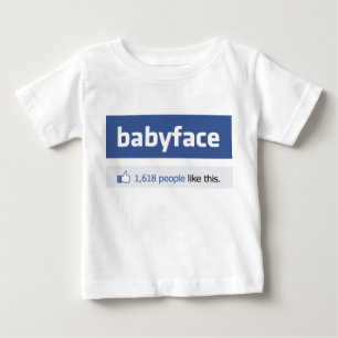 babyface lustige Sozialvernetzungs-Parodie Baby T-shirt