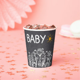 Babyfeder mit Kopfbrett Zeichnend Kinderdusche Pappbecher