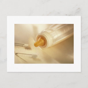 Babyflasche Baby Safety Buttone Babyartikel Postka Postkarte