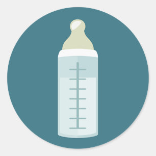 Babyflasche Runder Aufkleber