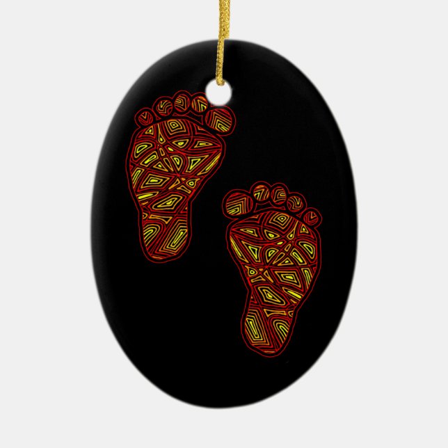 BabyFootprints Keramikornament (Vorne)