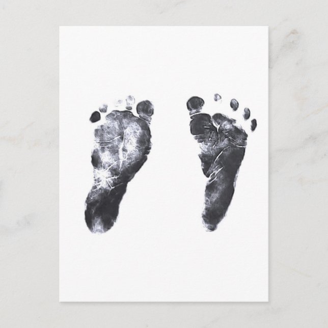 BabyFootprints Postkarte (Vorderseite)