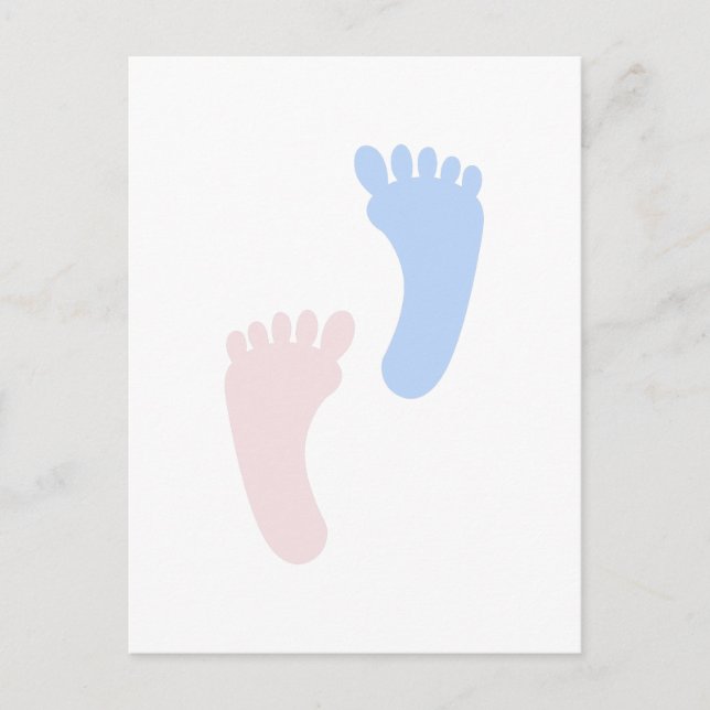 BabyFootprints Postkarte (Vorderseite)