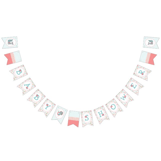 Babyfox-Babyparty-Flaggen-Fahne Wimpelkette (Alle)