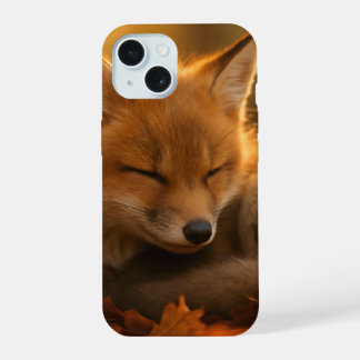 Babyfuchs im Herbst iPhone 15 Hülle