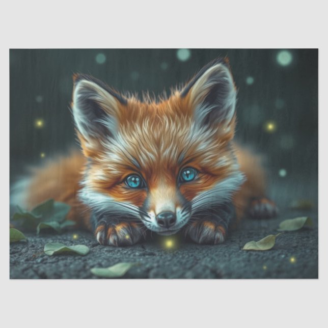 Babyfuchs Seidenpapier (Vorderseite)
