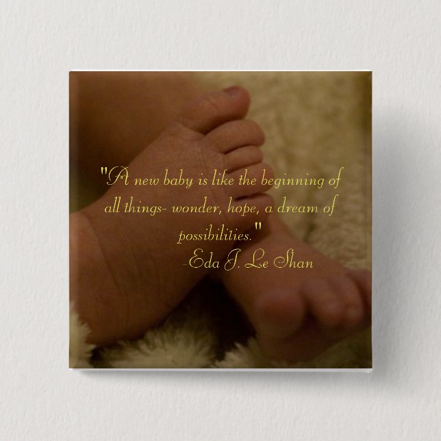 Babyfuß Button (Vorderseite)