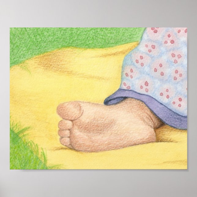 Babyfuß Poster (Vorne)