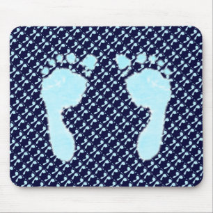 Babyfußabzüge (Junge) Mousepad
