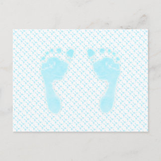 Babyfußabzüge (Junge) Postkarte