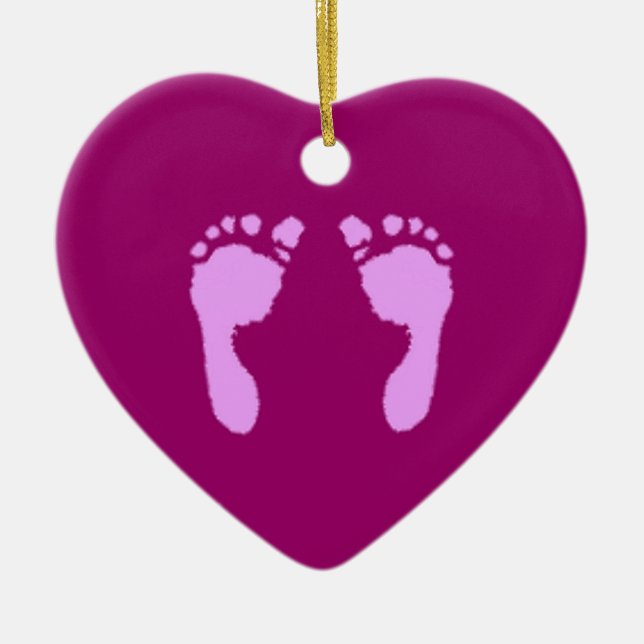 Babyfußabzüge (Mädchen) Keramikornament (Vorne)