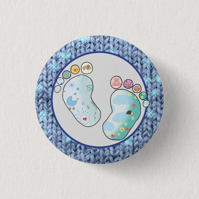 Babyfüsse Button (Vorderseite)