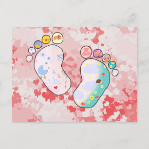 Babyfüsse Postkarte