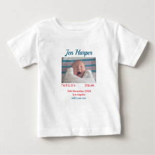 BabyGeburtsdaten geben das Datum des Namens an. Baby T-shirt