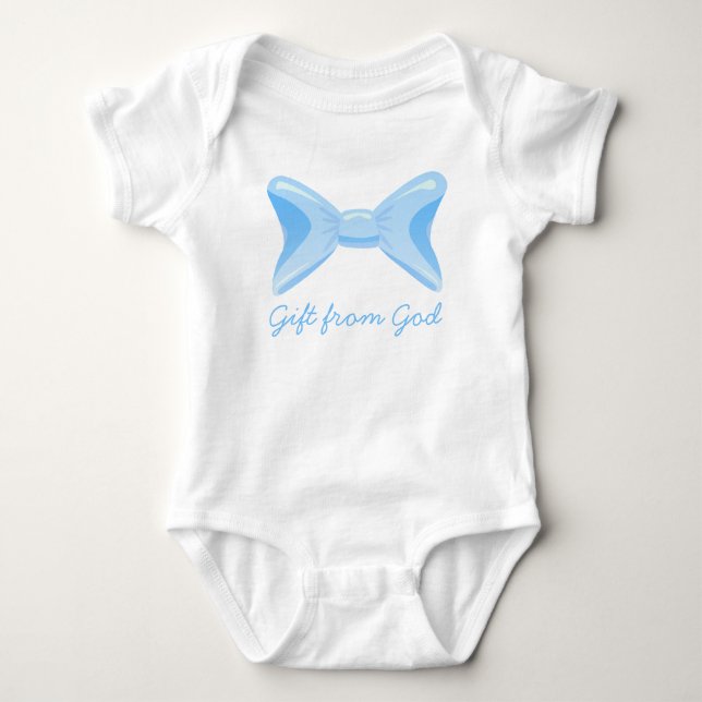 Babygeschenk von Gottes blauem Bogen Baby Strampler (Vorderseite)