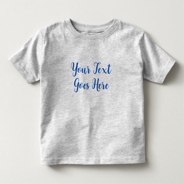 Babygeschenke Hochladen Foto Grau Erstellen Sie Ih Kleinkind T-shirt (Vorderseite)
