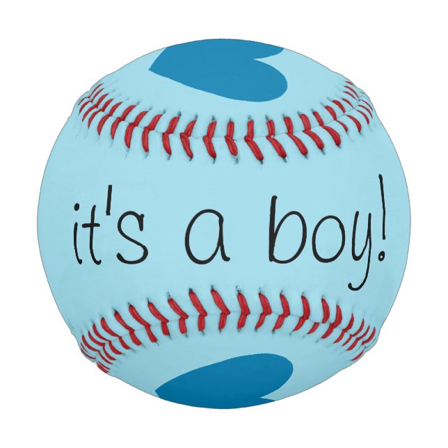 Babygeschlecht enthüllt Baseball von dalDesignNZ (Vorderseite)