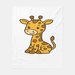 Babygiraffe Klassischer T - Shirt Fleecedecke