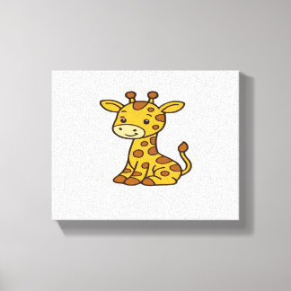 Babygiraffe Klassischer T - Shirt Leinwanddruck