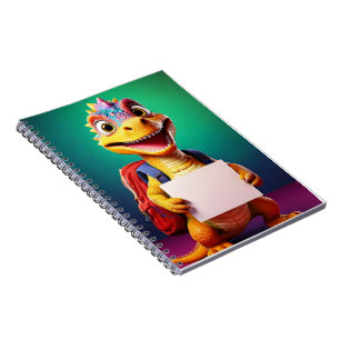 Babyheft - Dinosaurier mit Schultasche Notizblock