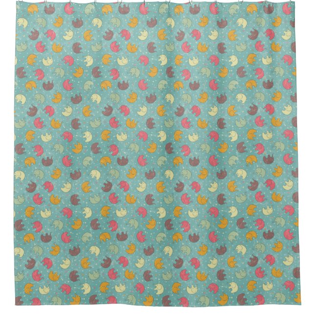 Babyhintergrund Duschvorhang (Vorderseite)