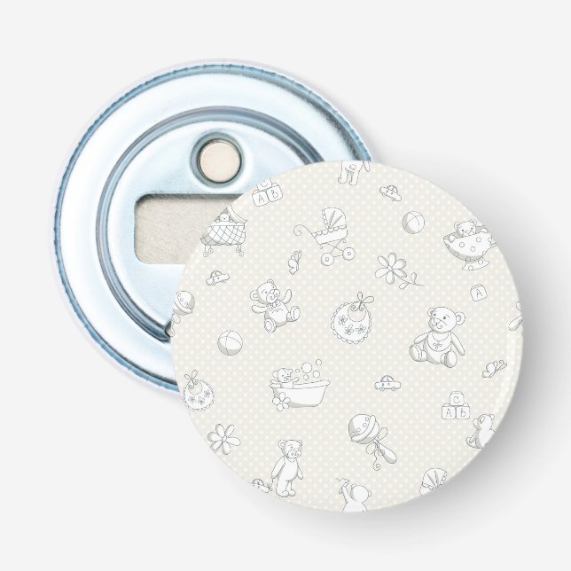 Babyhintergrund Flaschenöffner (Vorderseite)