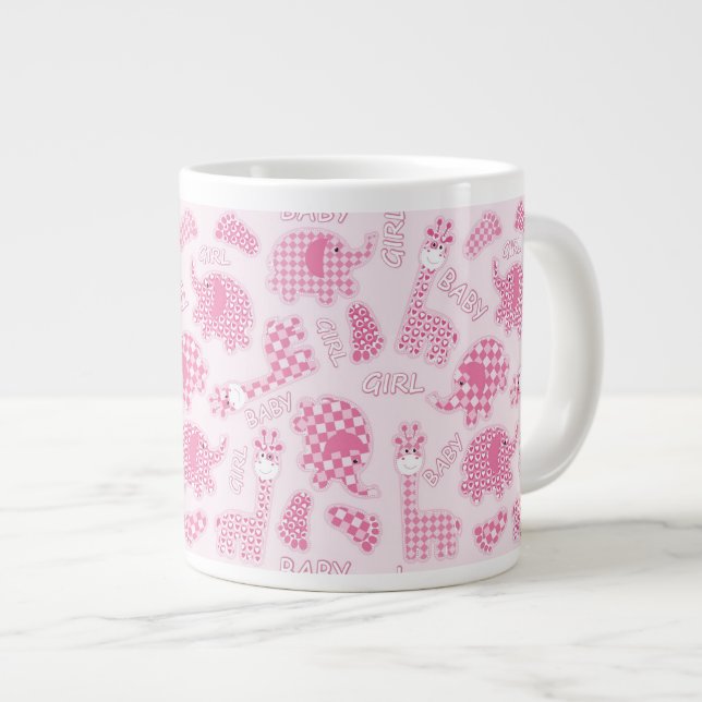 Babyhintergrund Jumbo-Tasse (Vorderseite Rechts)