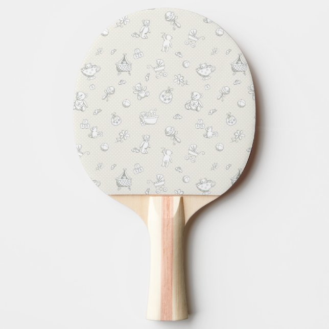 Babyhintergrund Tischtennis Schläger (Vorderseite)