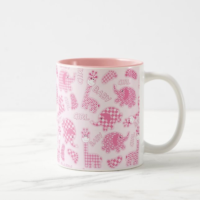 Babyhintergrund Zweifarbige Tasse (Rechts)
