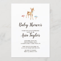 Babyhirsche auf weißer Babydusche