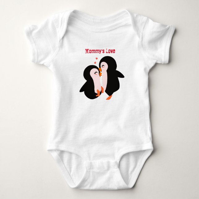 Babykarodysuit für Mommy-Liebe Baby Strampler (Vorderseite)