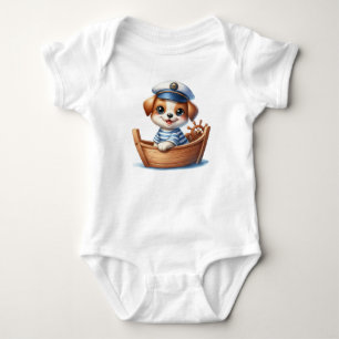 "Babykarosserien für Kinder mit lustigem Aquarellt Baby Strampler