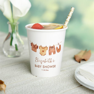 Babykleide Babydusche Pappbecher